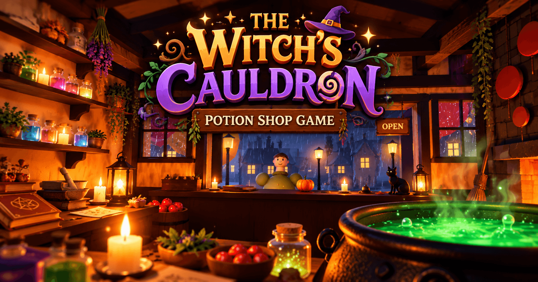 The Witch's Cauldron - Potion Shop Game